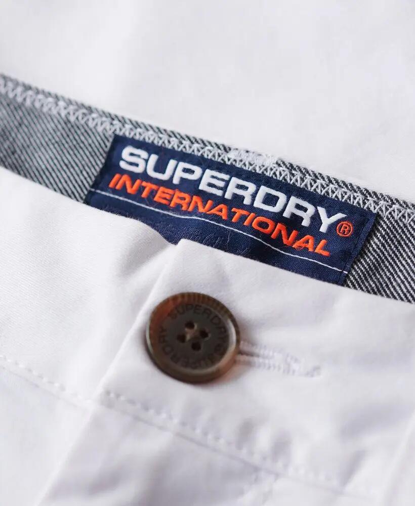superdry Vintage Chino Shorts slim in cotone elasticizzato 7/7