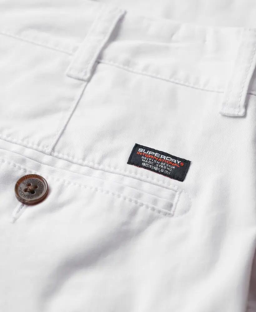 superdry Vintage Chino Shorts slim in cotone elasticizzato 6/7