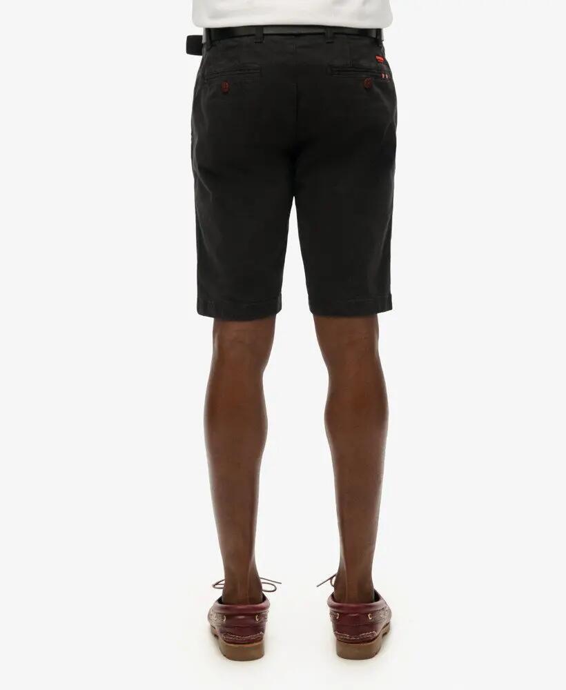 superdry Vintage International Chino Shorts slim in cotone 100% – Washed Black 3/6