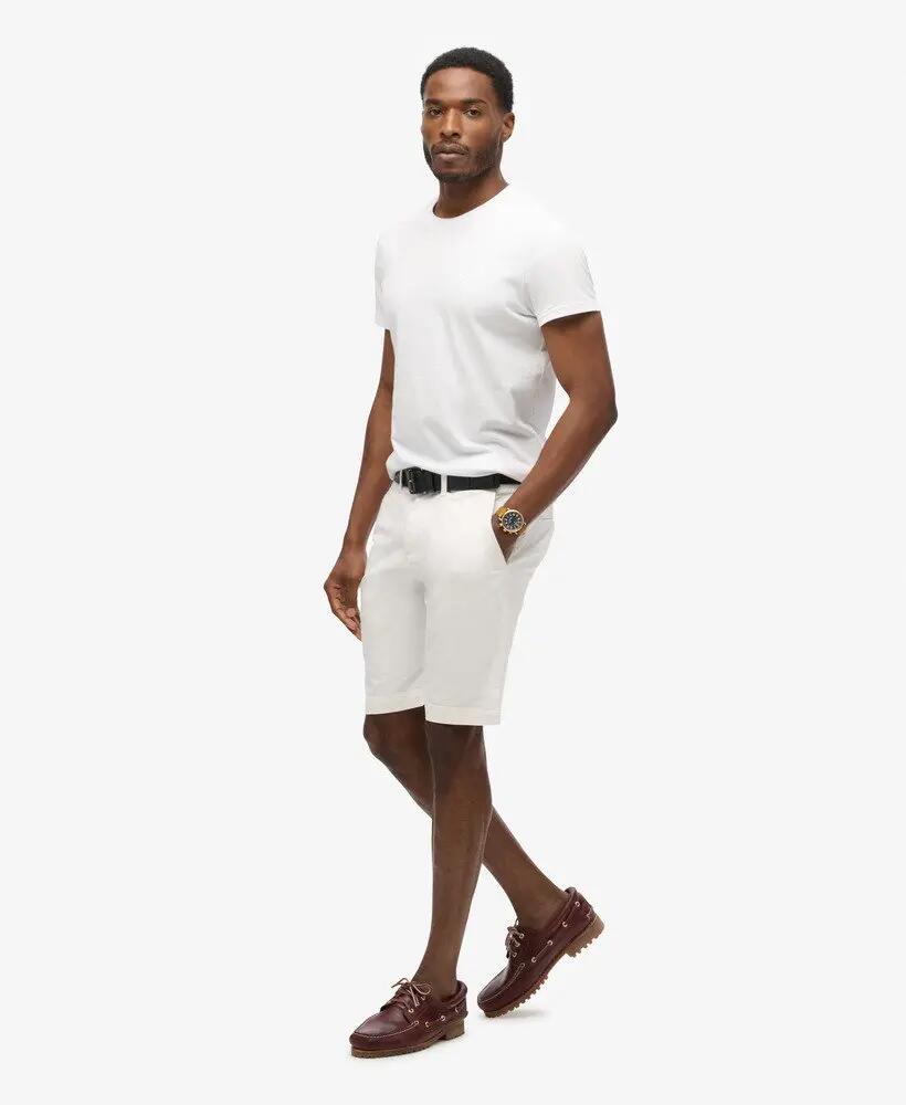 superdry Vintage Chino Shorts slim in cotone elasticizzato 4/7