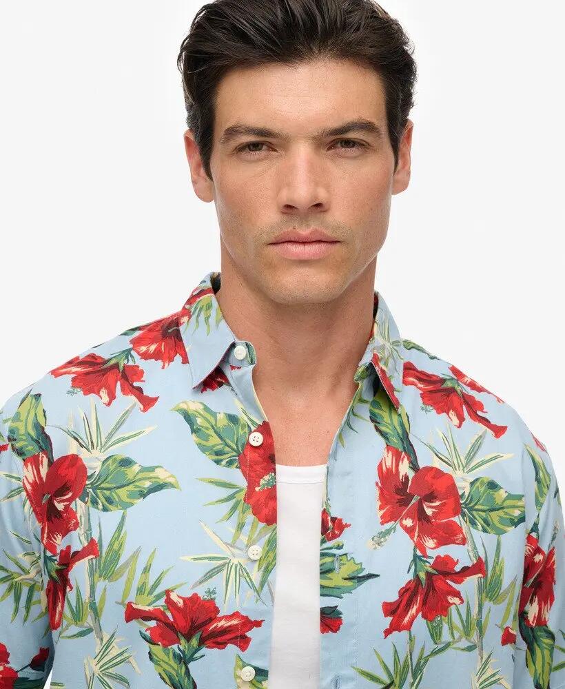 superdry Hawaiian Printed Shirt – leichte Hemdjacke aus Baumwoll-Modal, relaxed 4/6