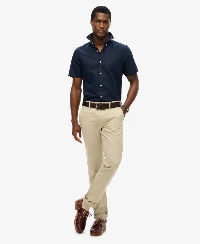 superdry Koszula krótki rękaw bawełna-lniana - Relaxed fit 2/6