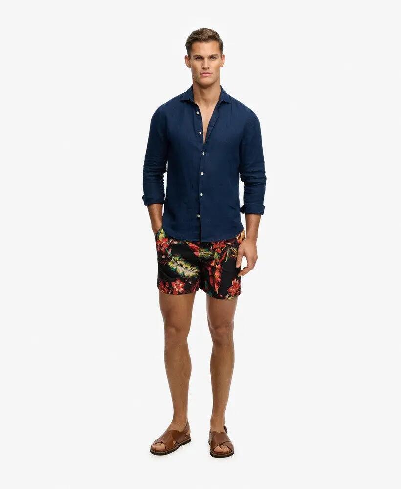 superdry Calções de banho Hawaiian Print 16" fit relaxed – Poliéster reciclado 4/7