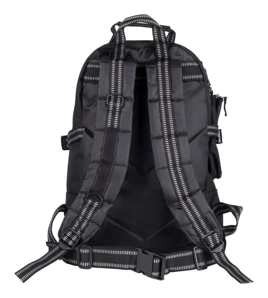 clique Backpack in poliestere 600D con rivestimento PVC — nero, Onesize 2/4