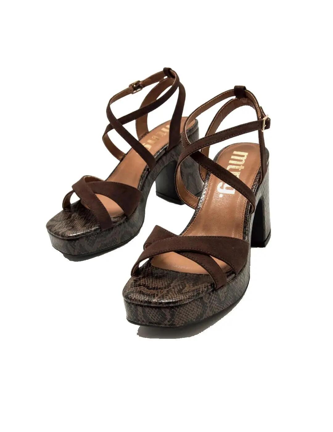 Sandalen für Damen Mustang Britt Schwarz. 3/5
