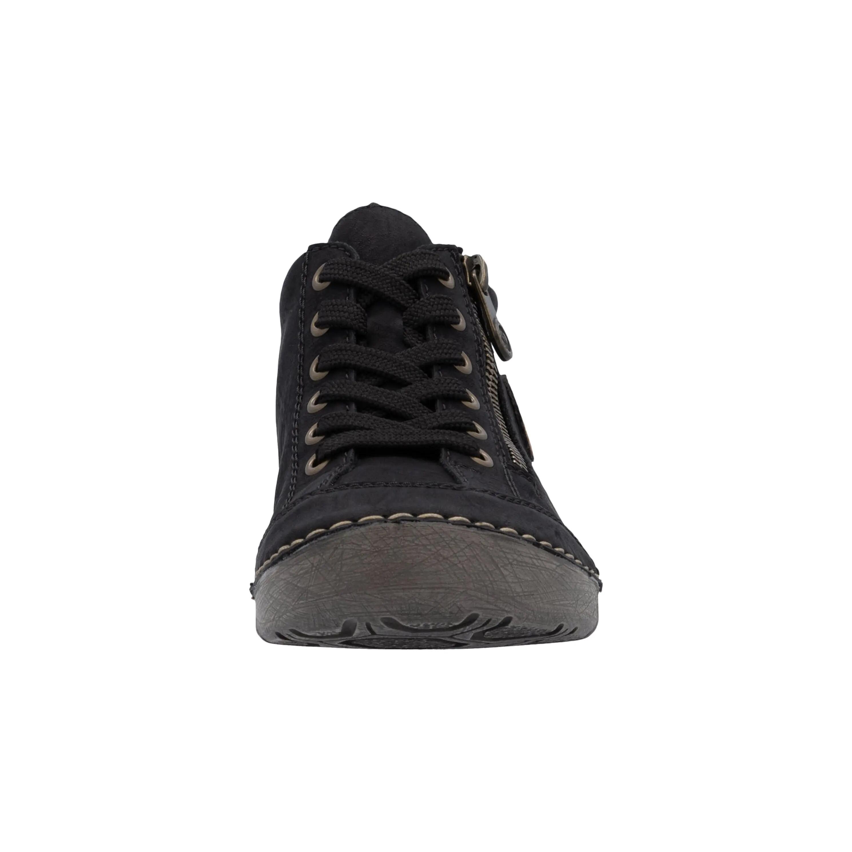 Rieker Damen Sneaker Low Halbschuhe Schuhe 52514-00 Schwarz 5/5