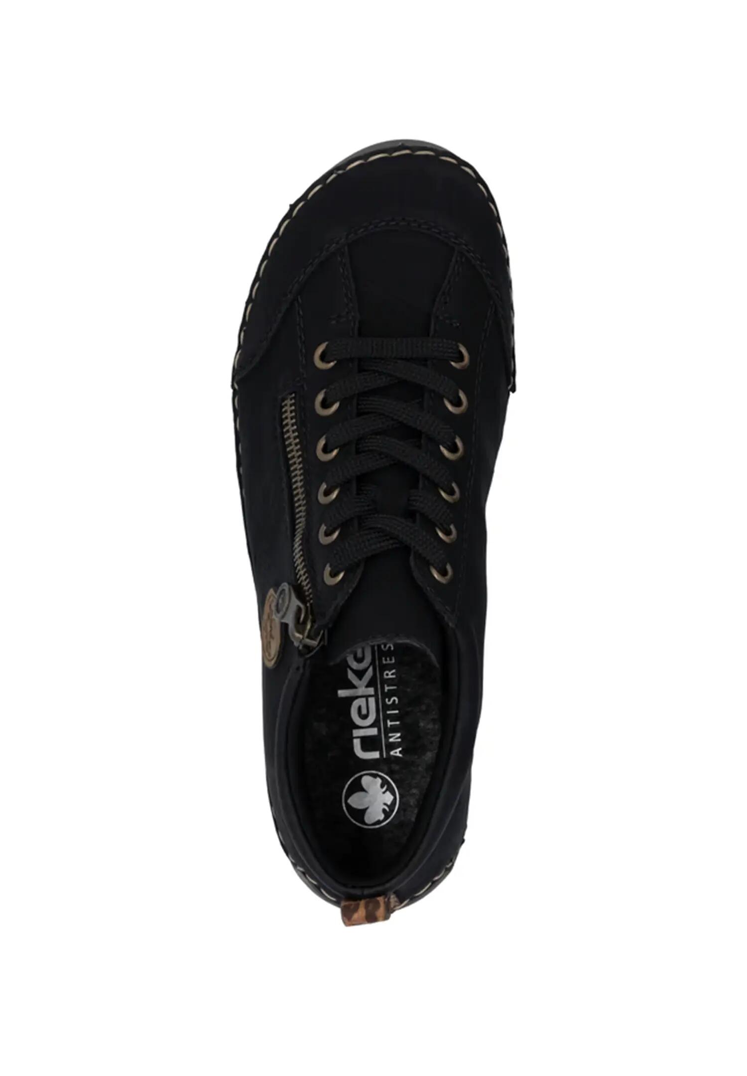 Rieker Damen Sneaker Low Halbschuhe Schuhe 52514-00 Schwarz 3/5