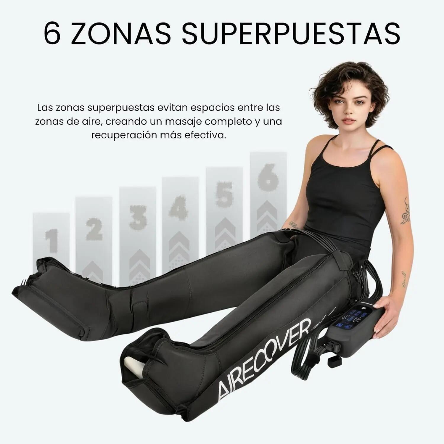 AIR MAX 2.0 - Presoterapia per uso domestico, con 6 camere 3/8