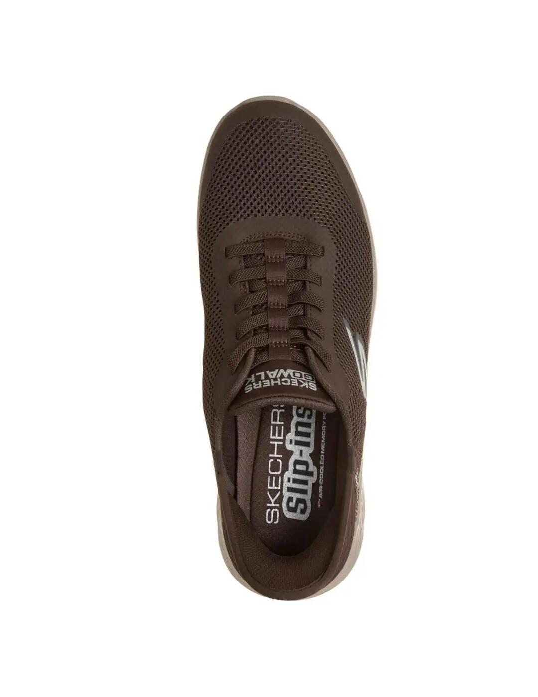 Zapatillas para Hombre Skechers Go walk flex hands up Marrón 4/5