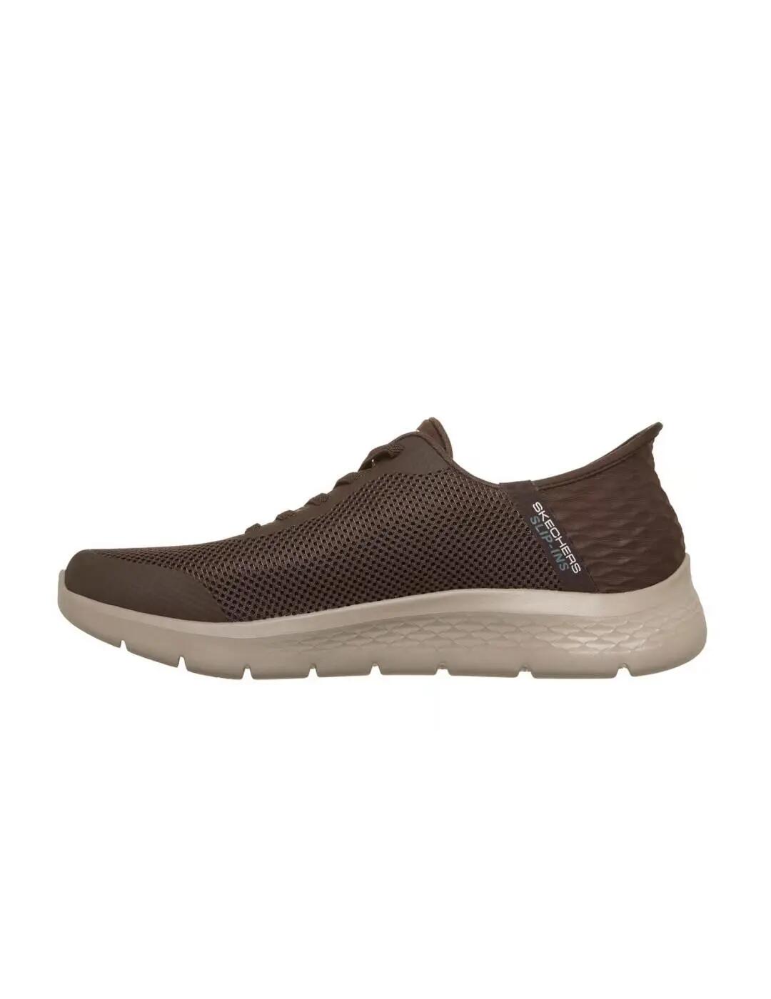 Zapatillas para Hombre Skechers Go walk flex hands up Marrón 2/5