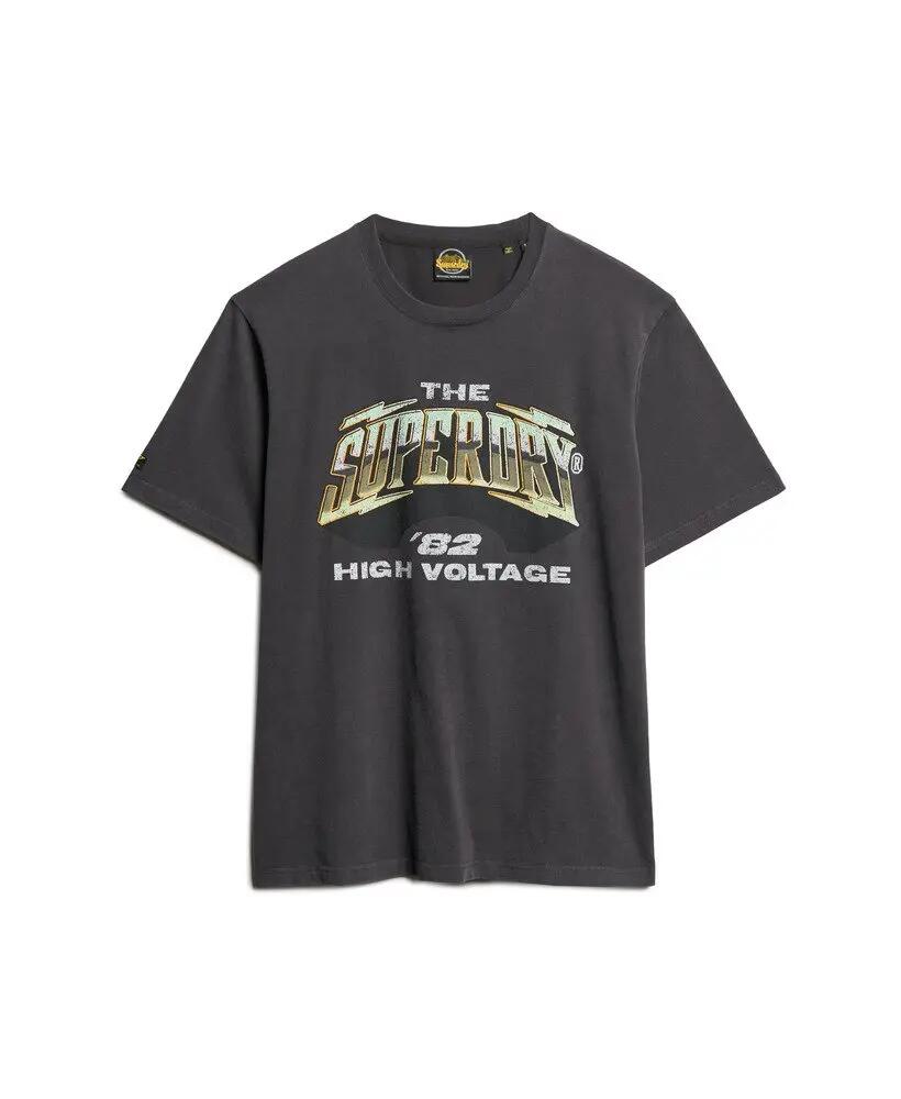 superdry T-shirt 70s Rock Graphic Band en coton noir 6/6