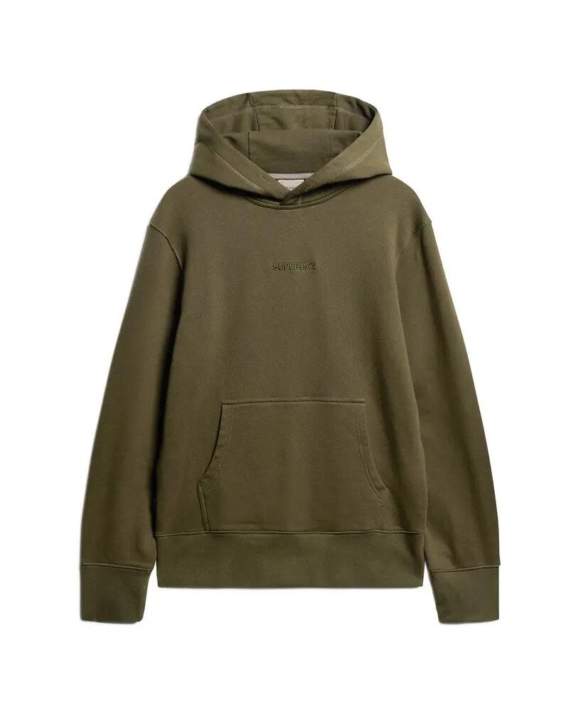 superdry sweat à capuche Micro Logo Graphic Loose – olive Khaki 6/7
