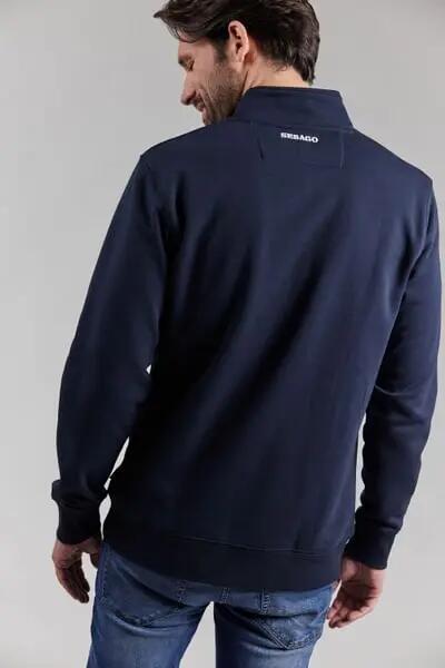sebago Larry Zip Sweater — camisola com fecho NAVY 4/4