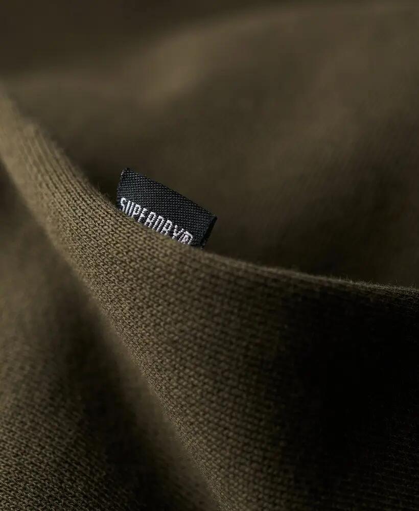superdry sweat à capuche Micro Logo Graphic Loose – olive Khaki 4/7
