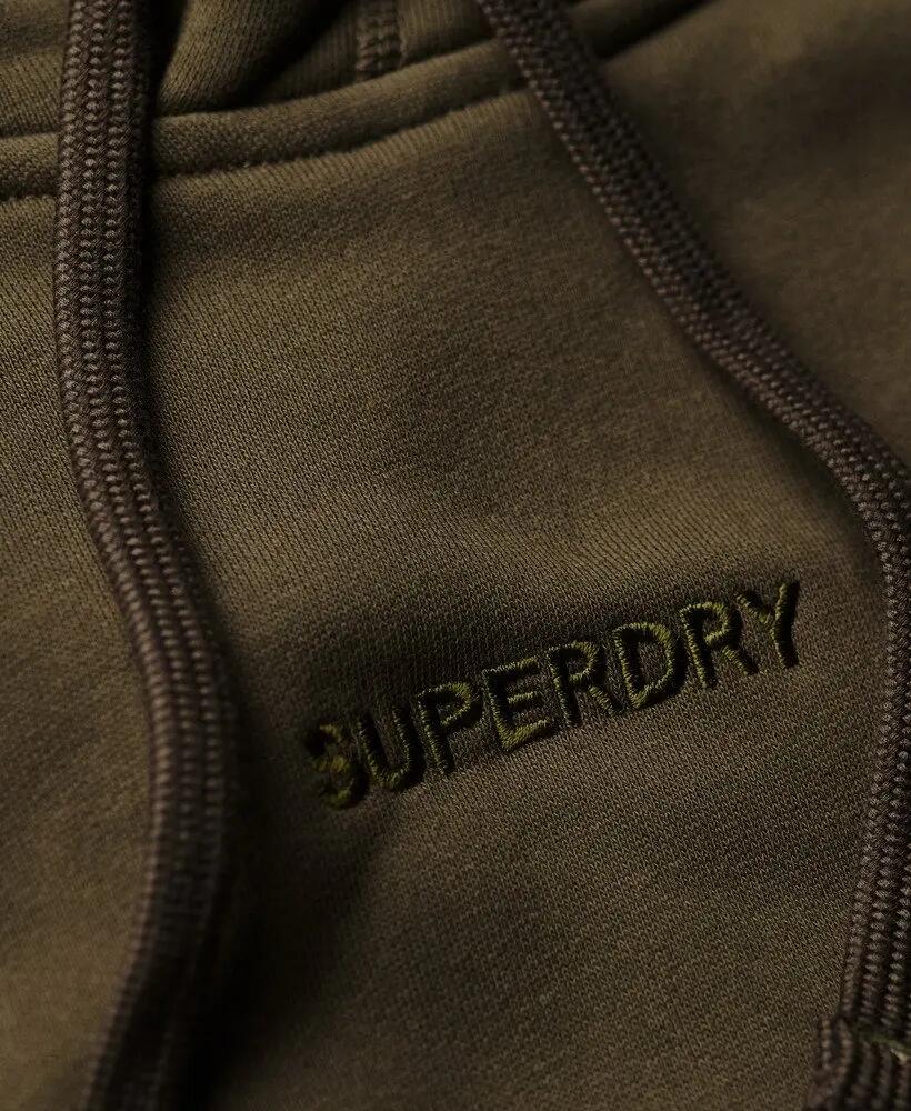 superdry sweat à capuche Micro Logo Graphic Loose – olive Khaki 3/7