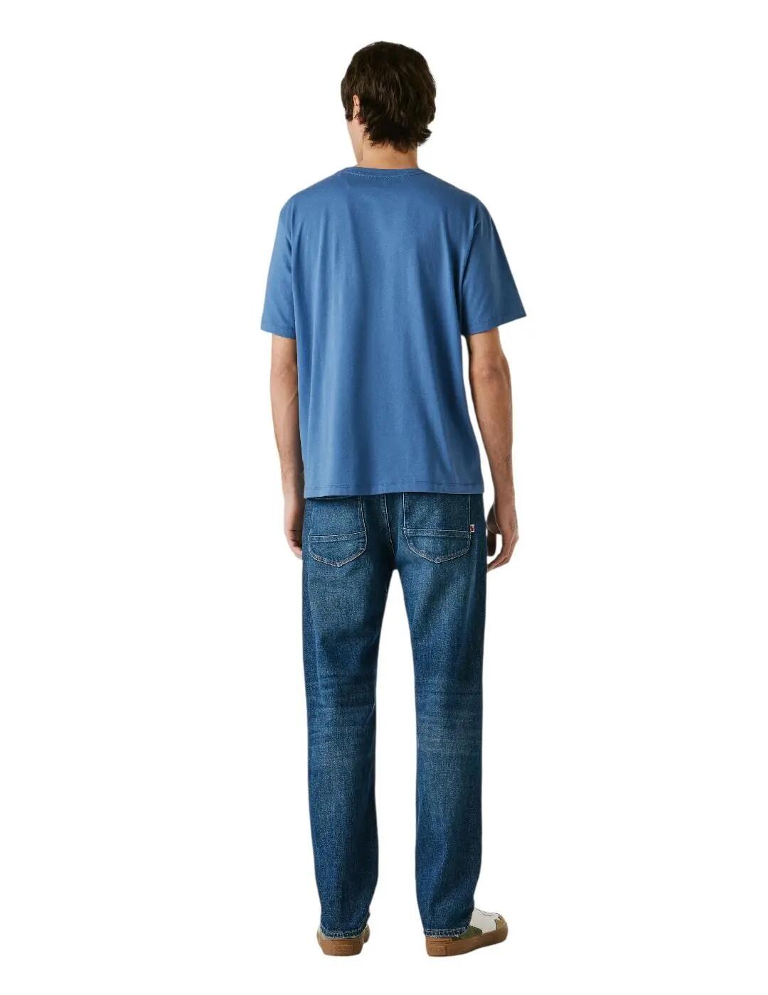 Maglietta da uomo Pepe jeans Eggo Blu. 5/7