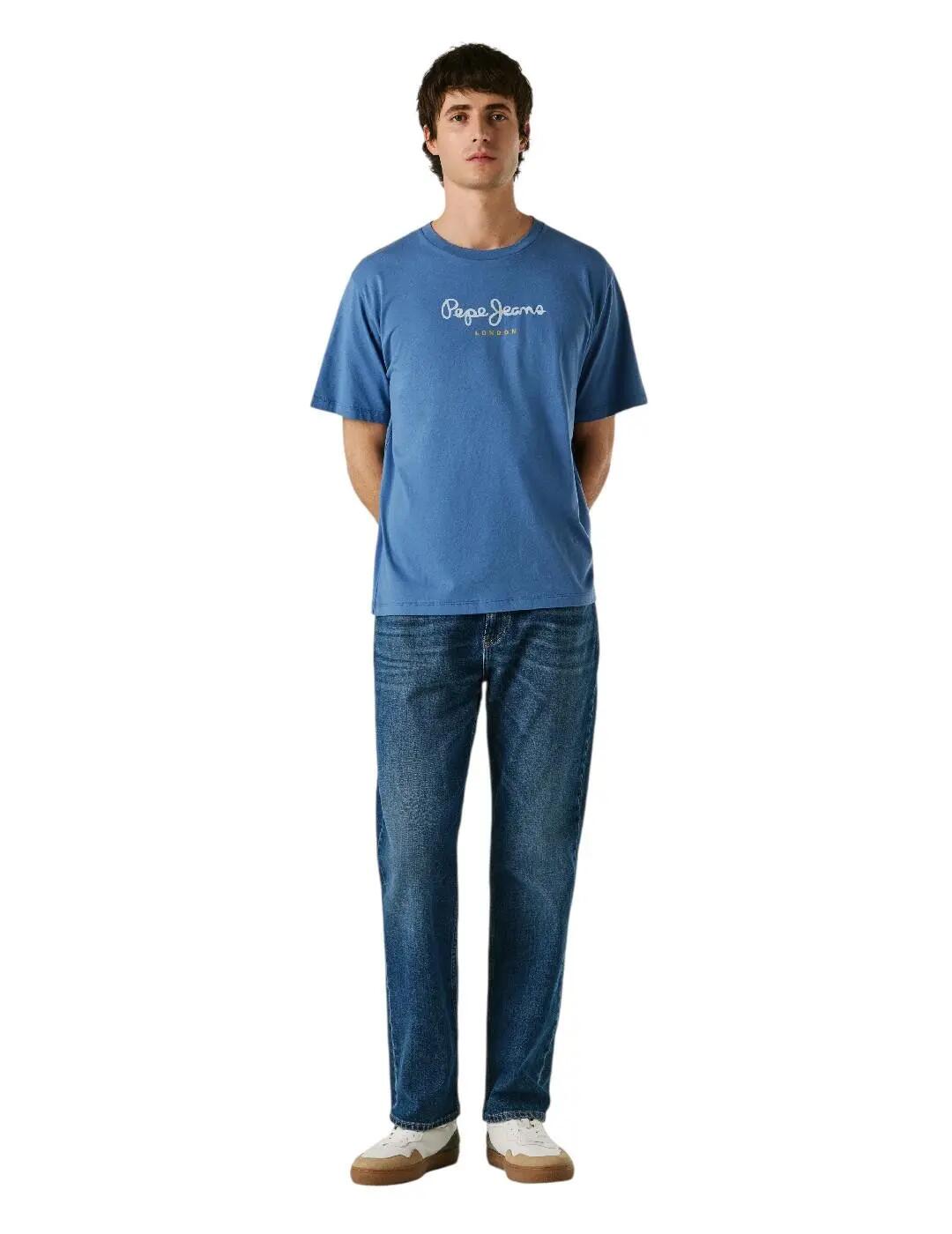 Maglietta da uomo Pepe jeans Eggo Blu. 4/7