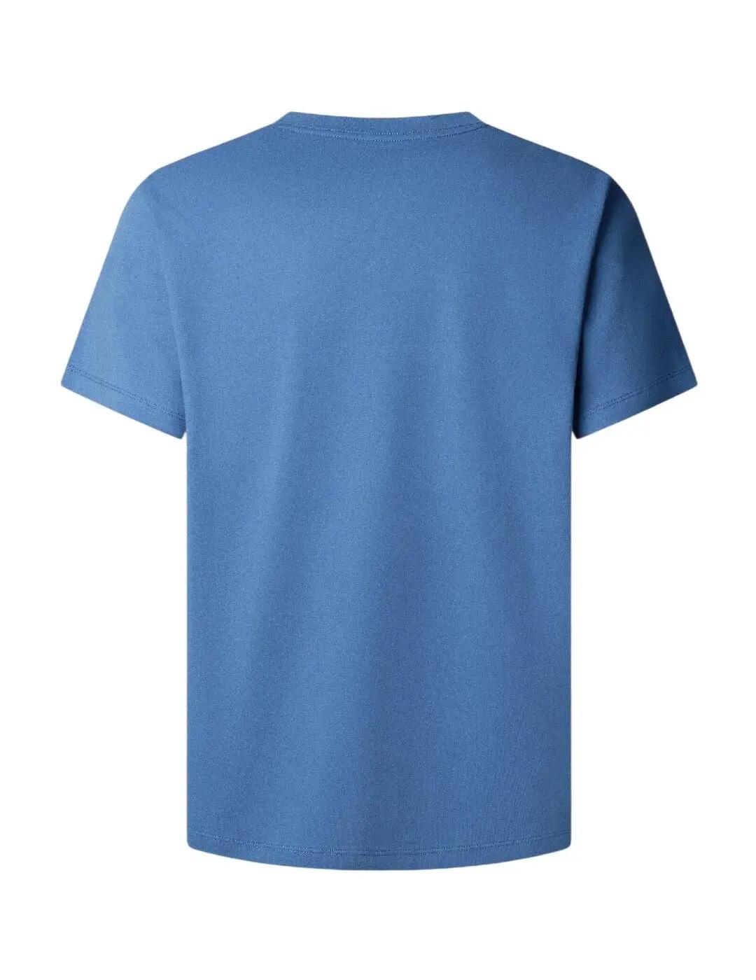 Maglietta da uomo Pepe jeans Eggo Blu. 2/7