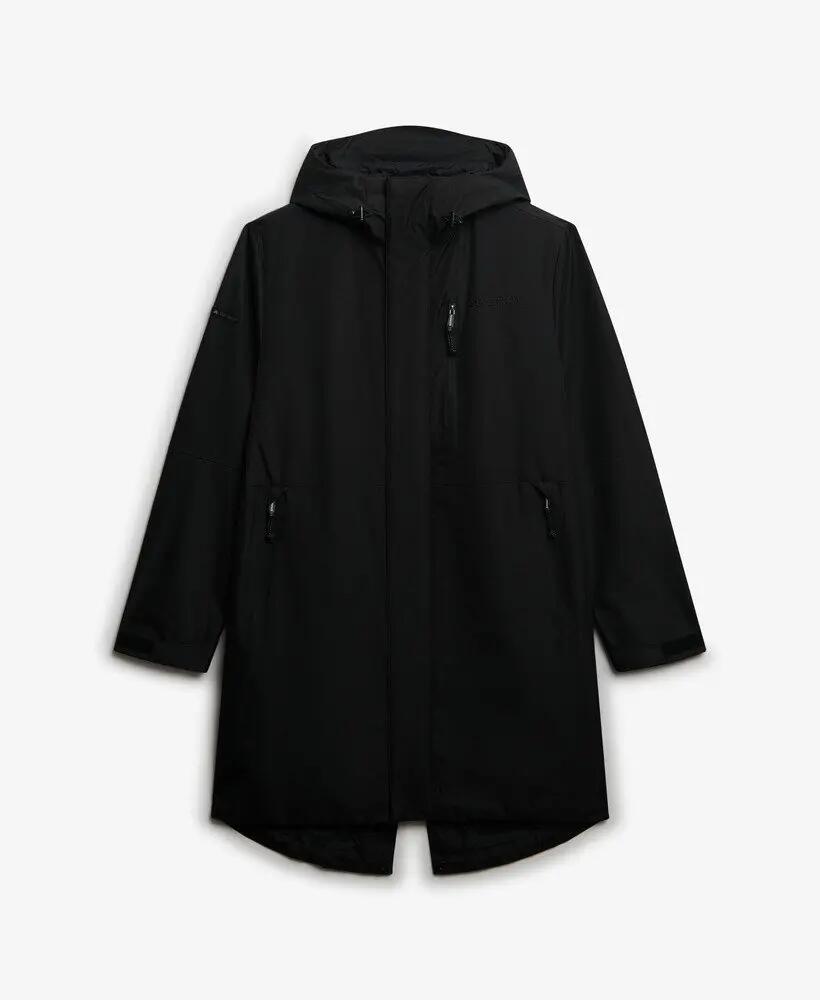 superdry Hooded Tech Fishtail Parka – Preto, Oversized 7/7