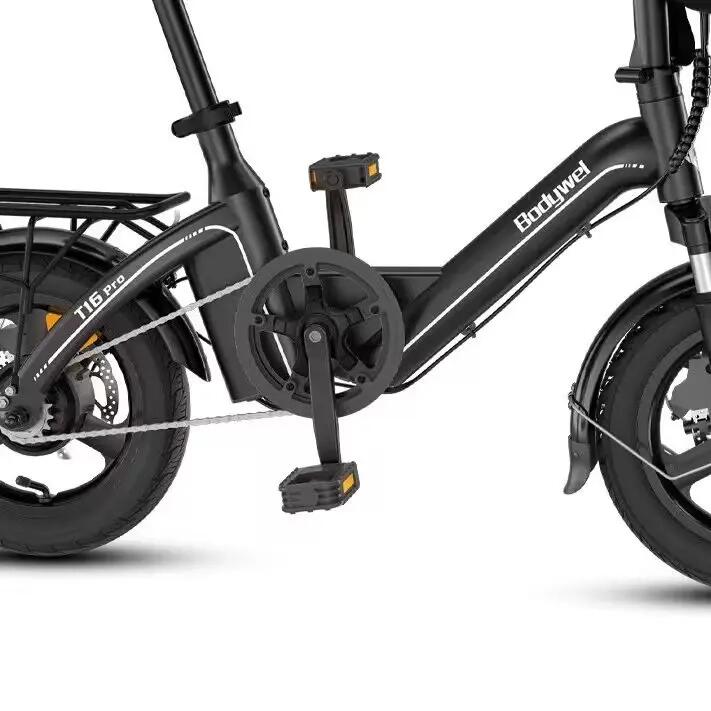 Bici Elettrica Pieghevole T16 Pro 14" 36V 7.8Ah 50km APP Mini Portapacchi 3/7