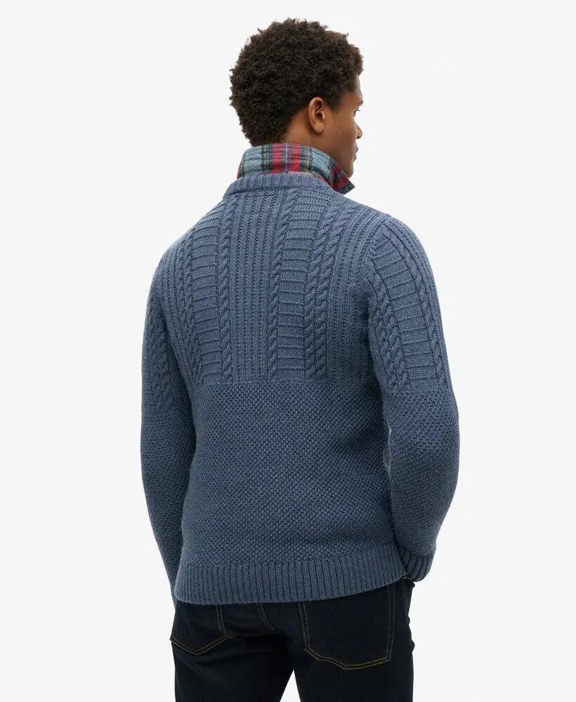 superdry Maglione Jacob lavorato a trecce – caldo e vintage 4/6