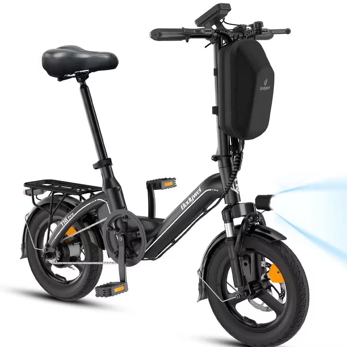 Bici Elettrica Pieghevole T16 Pro 14" 36V 7.8Ah 50km APP Mini Portapacchi 2/7
