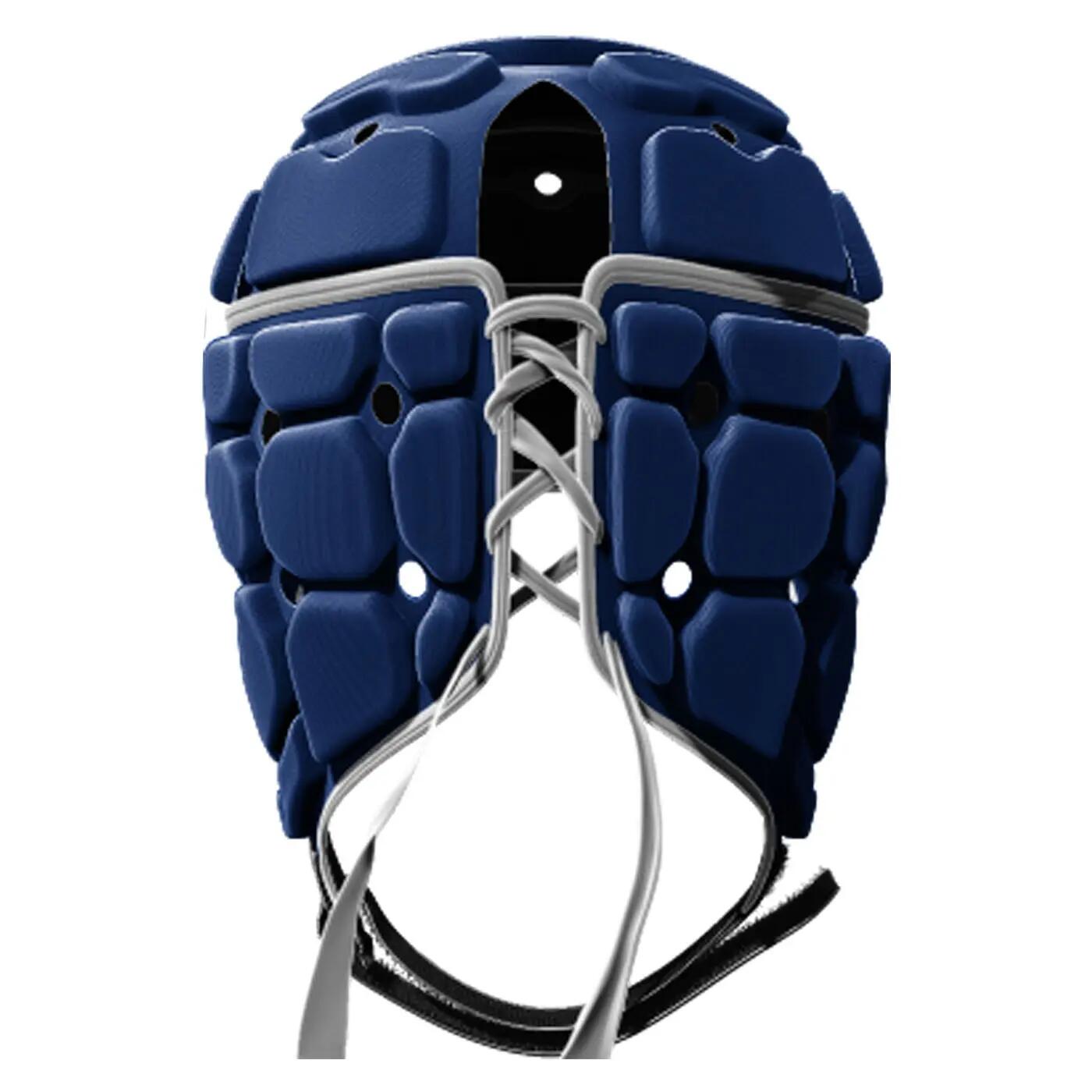Casco da rugby Impact V2 Lightning Bolt Blu navy e rosso 2/3