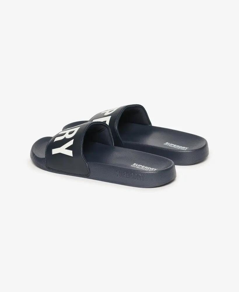 superdry Core Pool Sliders – Badeschlappen Deep Marineblau/Optic 2/7