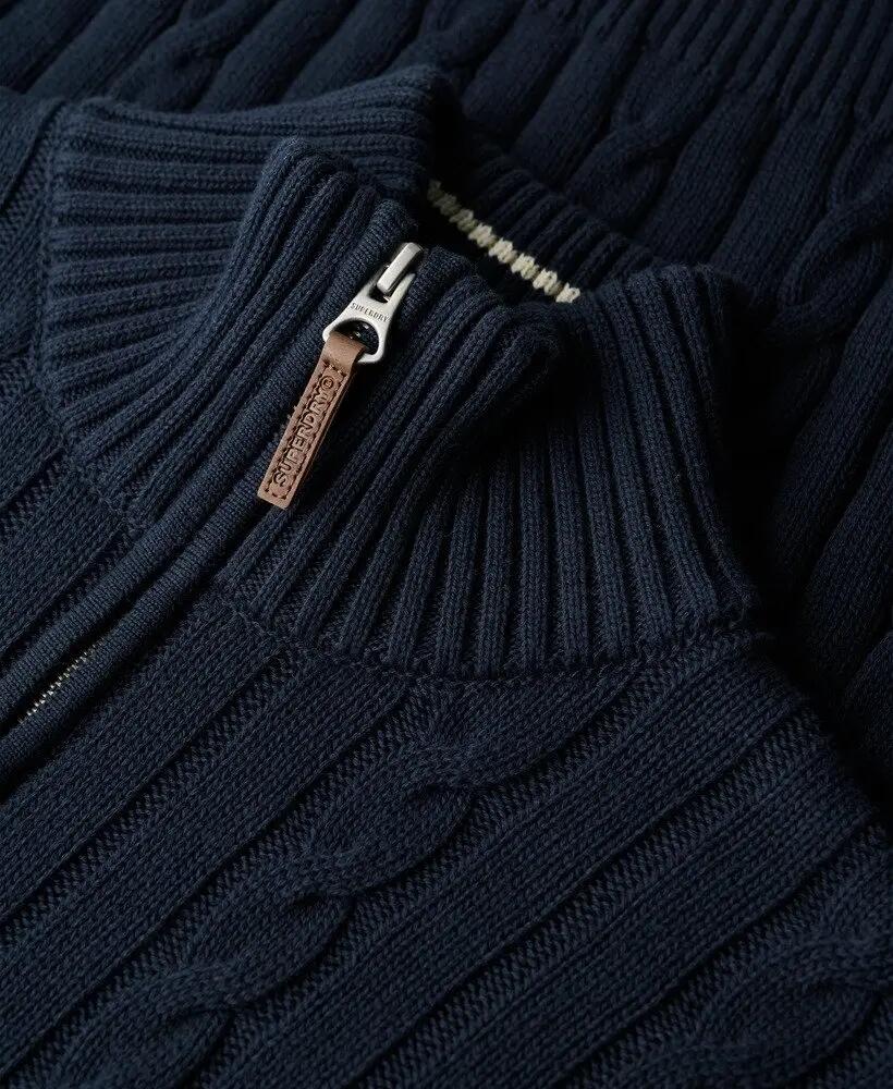 superdry Camisola meia‑zíper em algodão biológico – Classic Fit 5/6