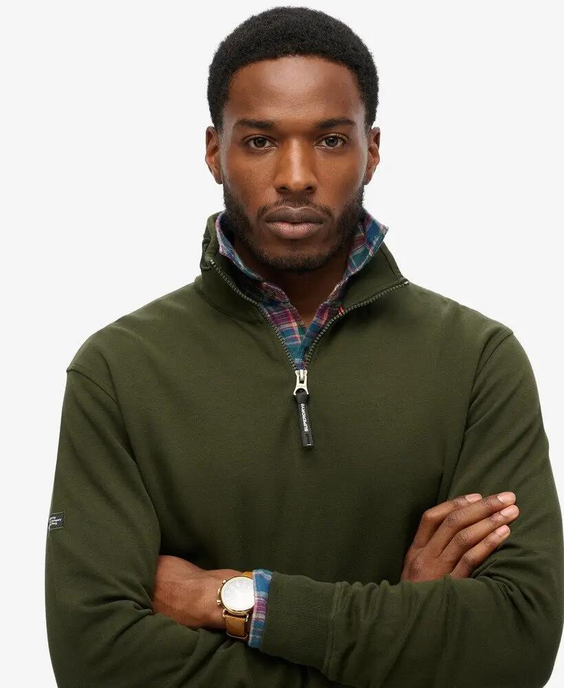 superdry Sweatshirt demi-zip Utility Logo en coton recyclé – Surplus Goods 3/6