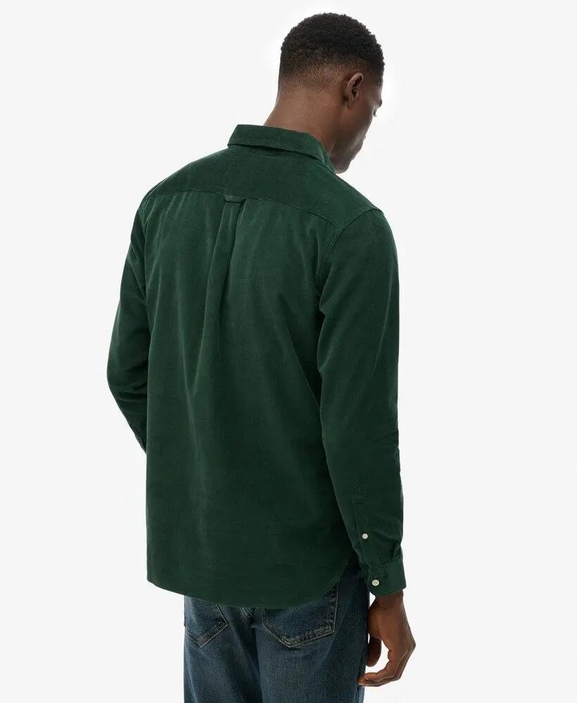 superdry Camisa Classic Needle em corduroy – ENAMEL GREEN 5/5