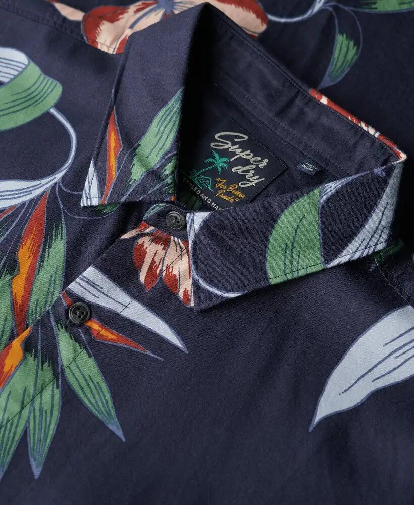 superdry Camicia hawaiana maniche corte Dark Navy Hawaiian 5/7