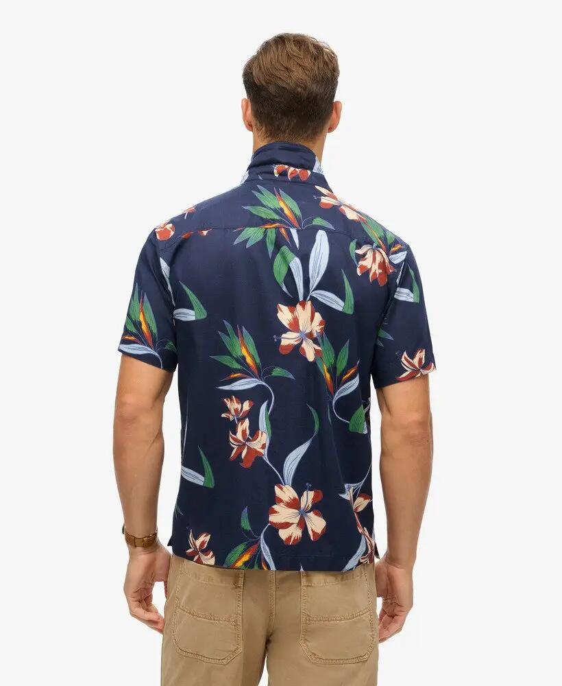 superdry Camicia hawaiana maniche corte Dark Navy Hawaiian 4/7