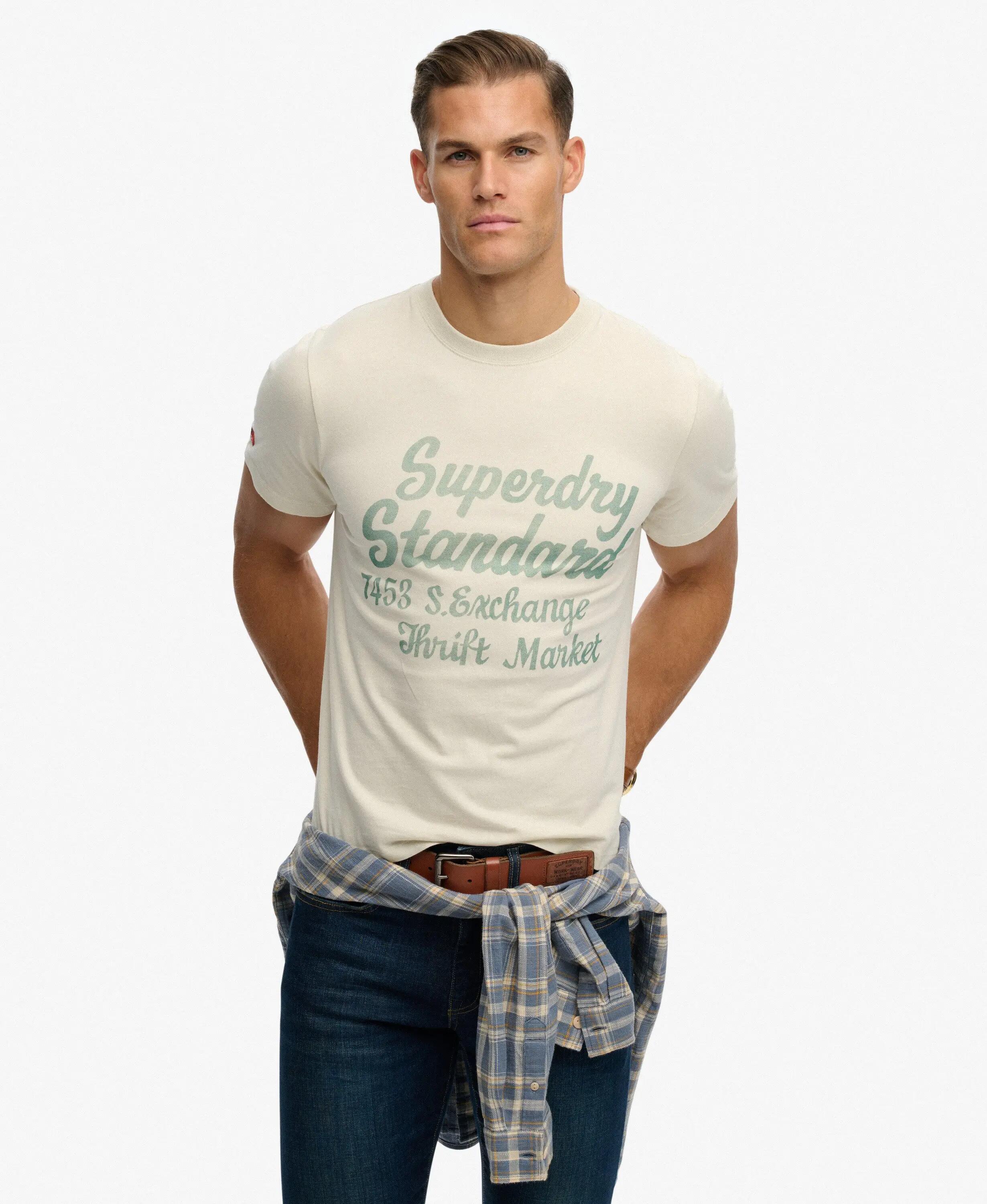 superdry T-shirt Industry Worker Relaxed – coupe décontractée, coton 2/6