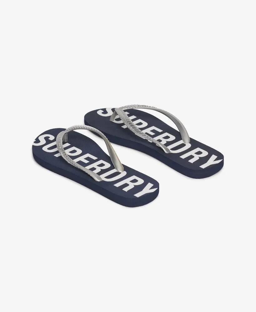 superdry Chinelos Code Core Sport — Borracha e EVA, Eclipse Navy/Metallic Silver 5/7