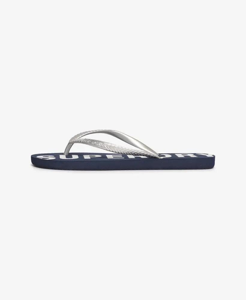 superdry Chinelos Code Core Sport — Borracha e EVA, Eclipse Navy/Metallic Silver 4/7
