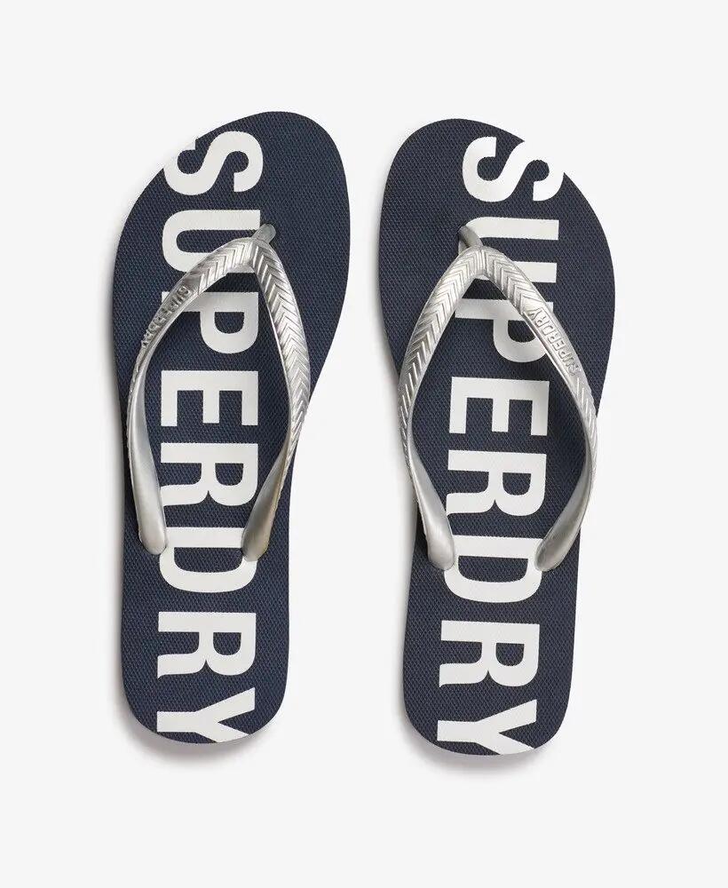superdry Chinelos Code Core Sport — Borracha e EVA, Eclipse Navy/Metallic Silver 3/7