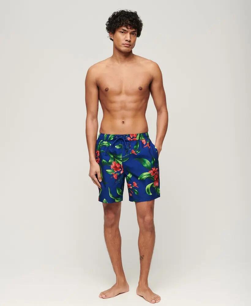superdry Short de bain imprimé hawaïen 17" en polyester recyclé 6/7