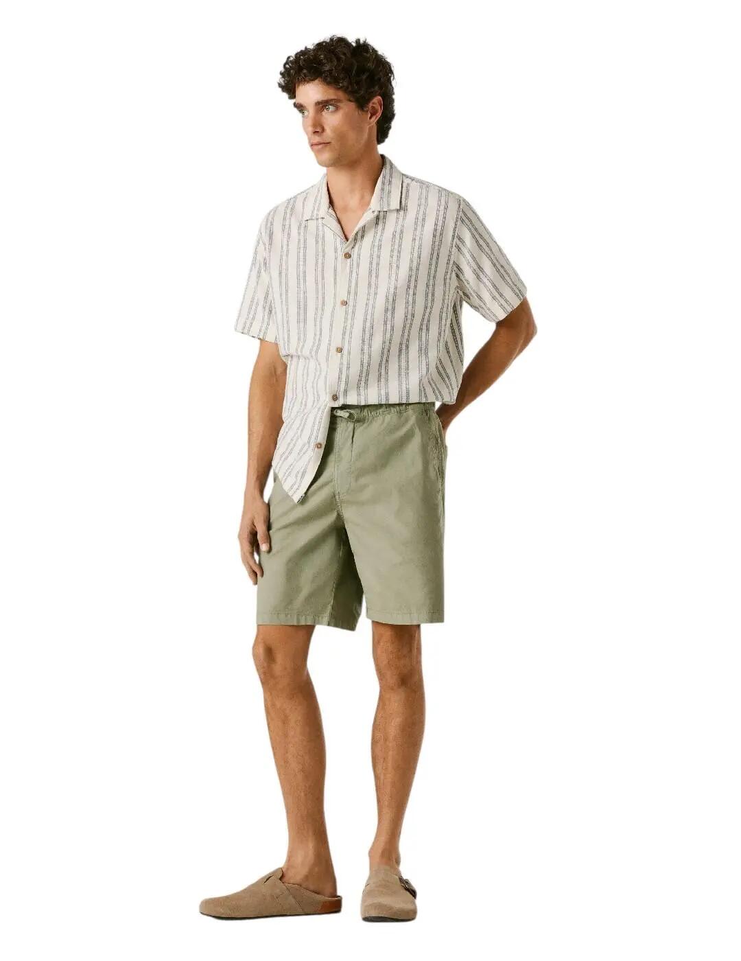 Shorts uomo Pepe jeans Relaxed pull on verde. 6/7