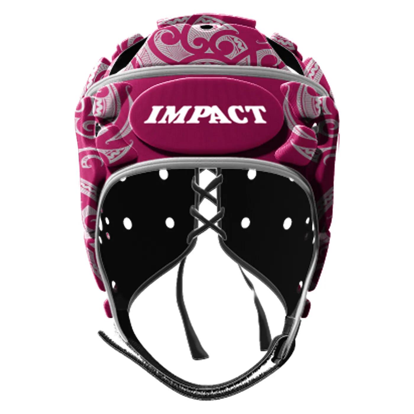Casco da rugby Impact V2 Tribal Rosa e bianco 3/3