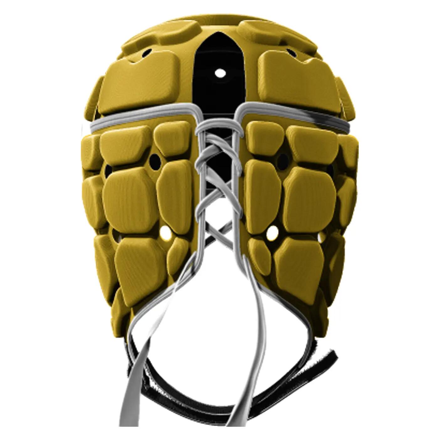 Casco da rugby Impact V2 Lightning Bolt Giallo e nero 2/3