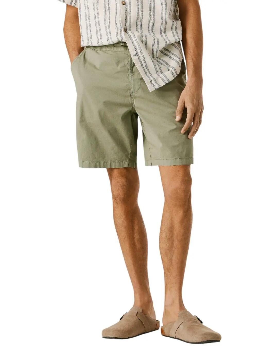 Shorts uomo Pepe jeans Relaxed pull on verde. 4/7