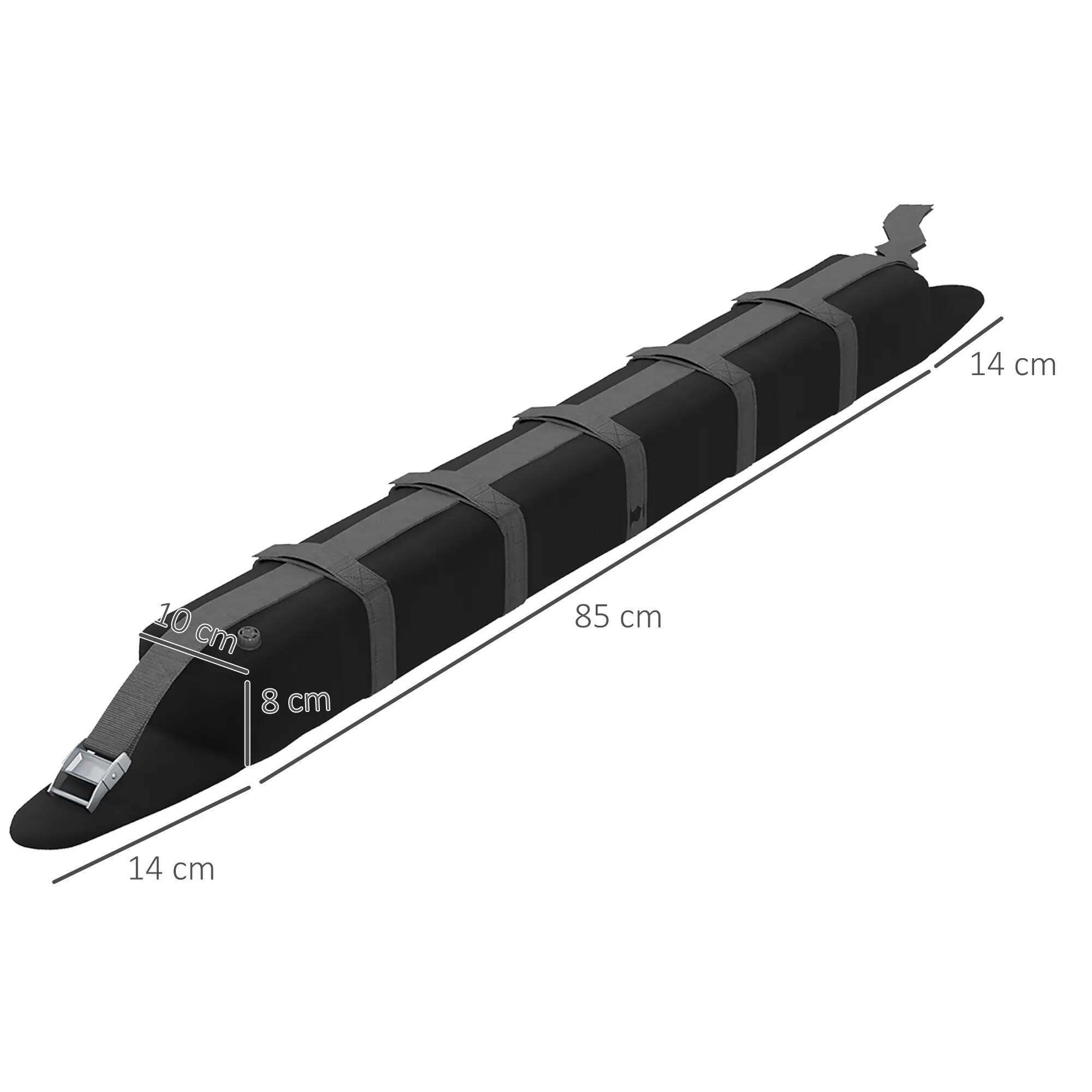 Barras de Techo HOMCOM 85x10x8 cm Negro 3/5