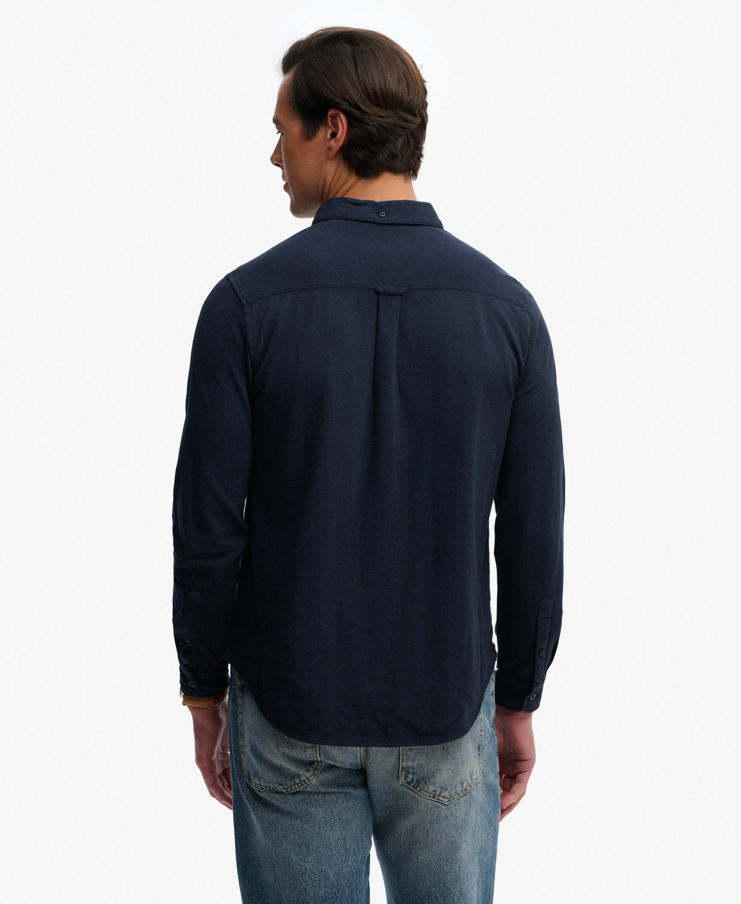superdry Chemise Vintage Destroy Pique manches longues – SUPER DARK NAVY 5/7