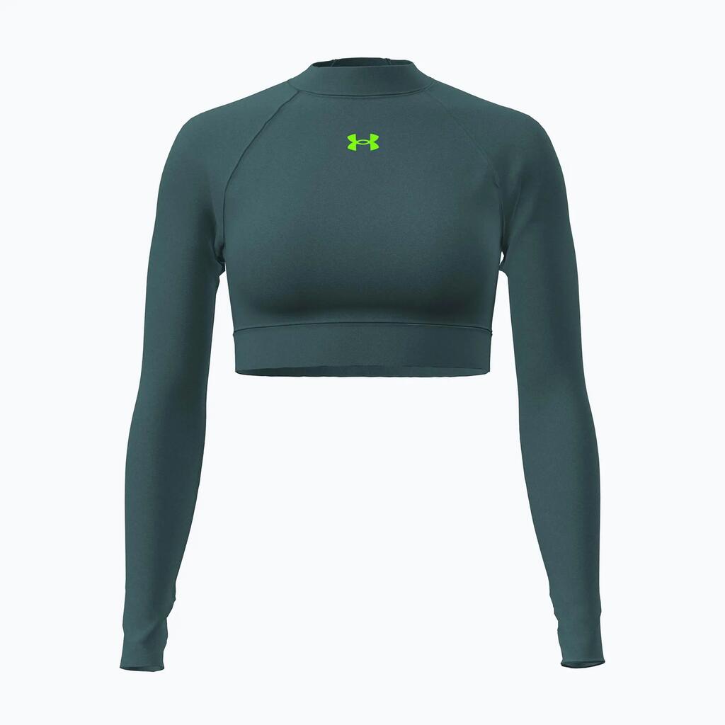 Women's Under Armour HeatGear Crop Mock Training Longsleeve