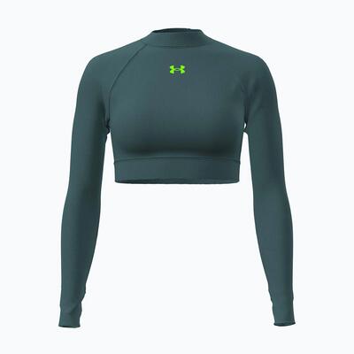 Dames trainingslongsleeve under armour heatgear crop mock
