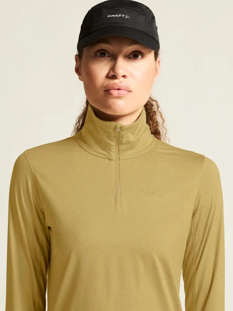 craft Flow HZ LS W – Langarmshirt mit Stehkragen, wärmendes Recycling-Polyester 6/7