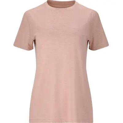 endurance T-shirt Alvaly W Melange S/S – Violet Ice, 90% polyester 1/4