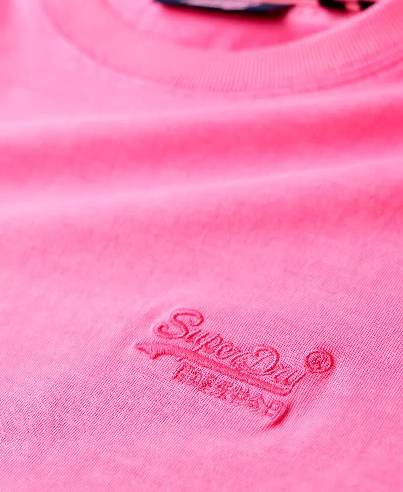 superdry Camiseta Essential Logo bordado neón de algodón 5/7