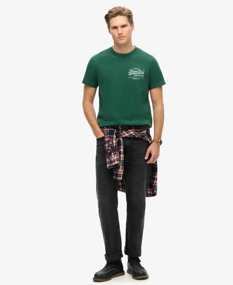 superdry T-shirt Classic Vl Heritage Chest en coton recyclé 2/7